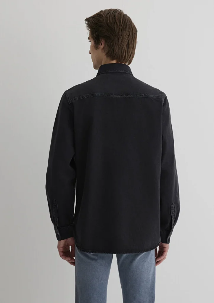 MAVİ Jayden Mavi Black Koyu Gri Jean Gömlek M0211065-89297 - Siyah