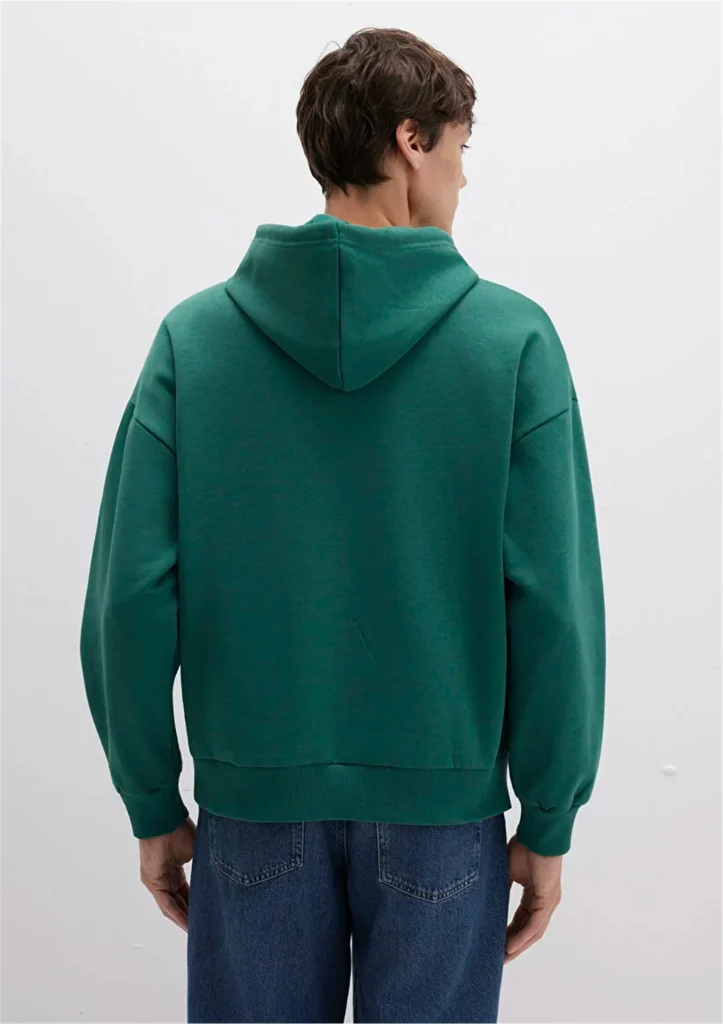 MAVİ Oversize Kapuşonlu Logo Sweatshirt M067149-71874 - YEŞİL
