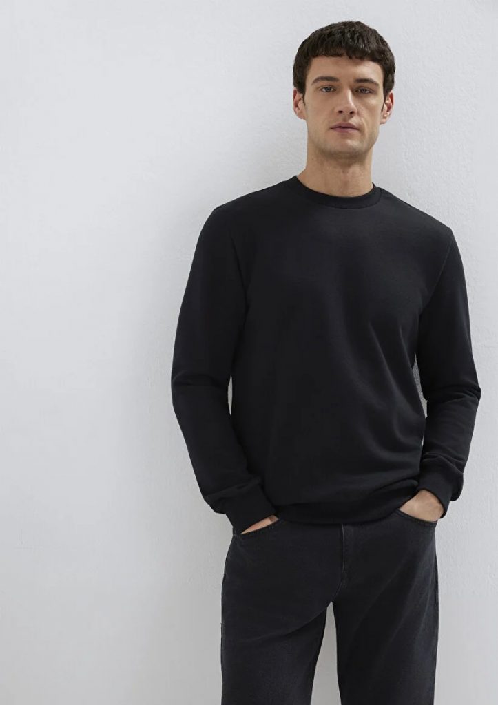 MAVİ Bisiklet Yaka Siyah Sweatshirt M0510457-900