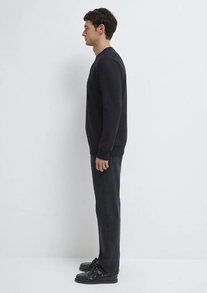 MAVİ Bisiklet Yaka Siyah Sweatshirt M0510457-900