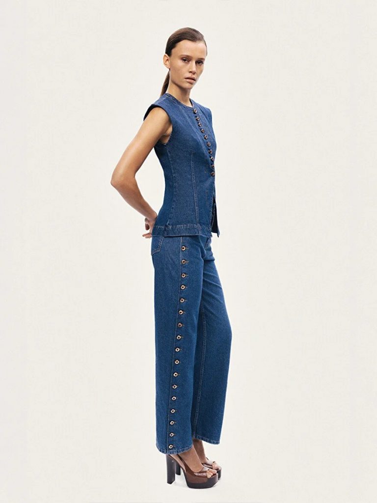 NOCTURNE Metal Düğme Detaylı Denim Pantolon 18167