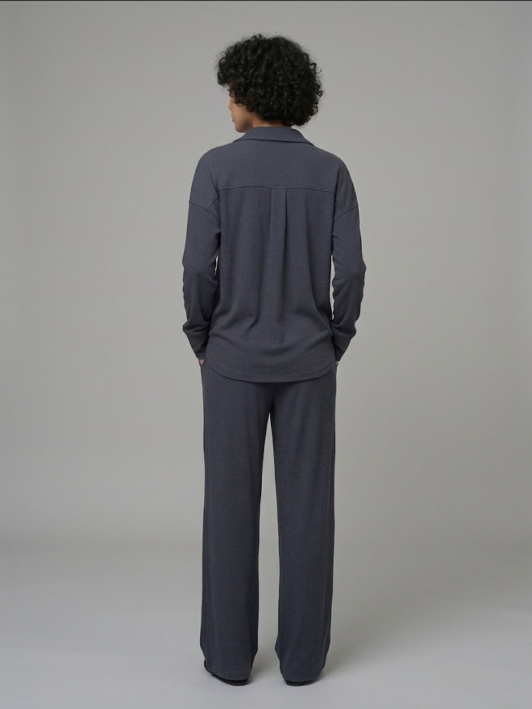 ON TRİKO Kadife Oversize Gömlek 14300