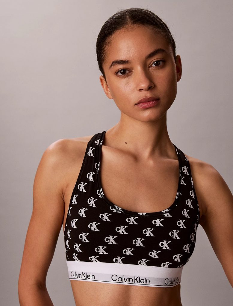 CALVİN KLEİN Astarsız Bralet - Icon Cotton Modal LV00QF8493JGJ - Siyah