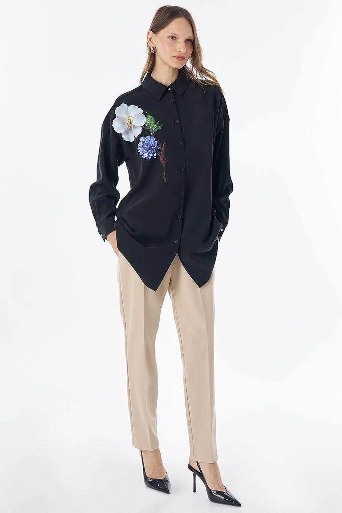 KAYRA Floral Baskı Rayon Tunik 21013
