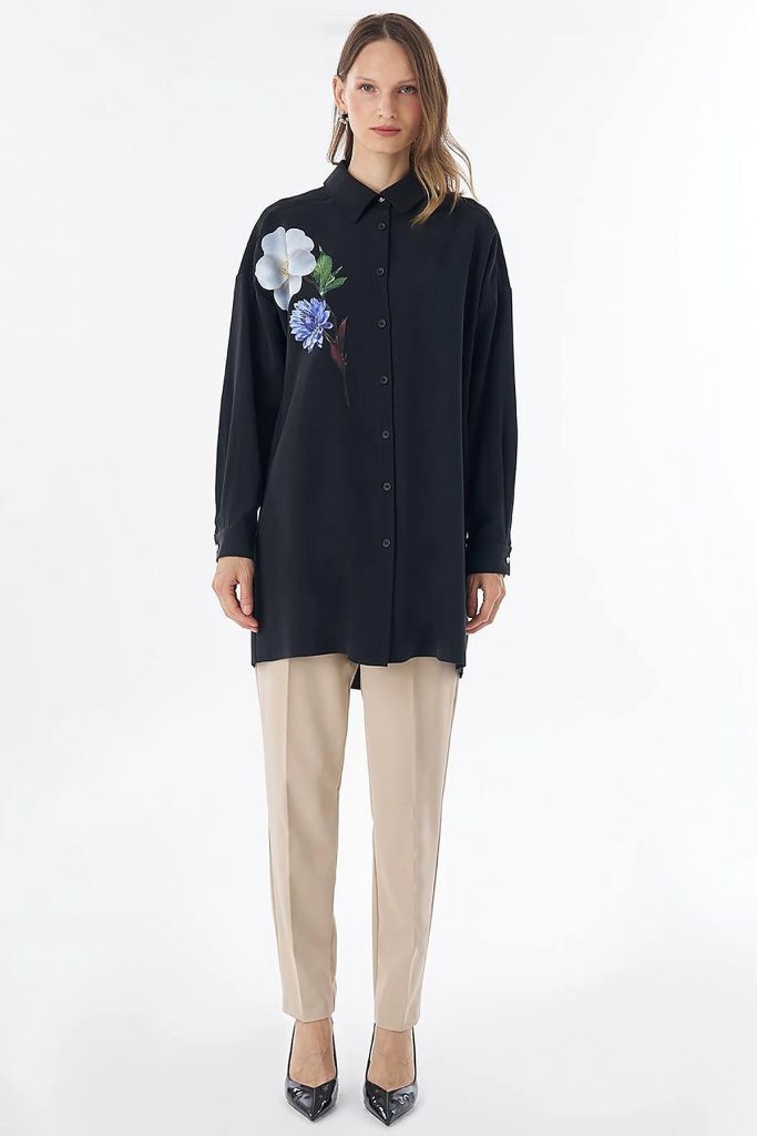 KAYRA Floral Baskı Rayon Tunik 21013